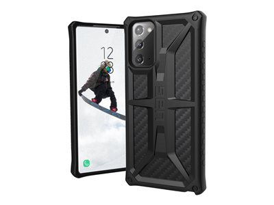 UAG Rugged Case for Samsung Galaxy Note20 5G Monarch Carbon Fiber Back cover for cell phone 