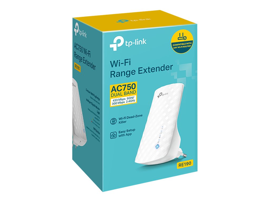 TP-LINK AC750 Wi-Fi Range Extender Wall