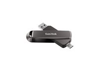 SanDisk Extreme PRO Dual Drive 2TB USB-C 3.2 Gen 2 USB stick Sort
