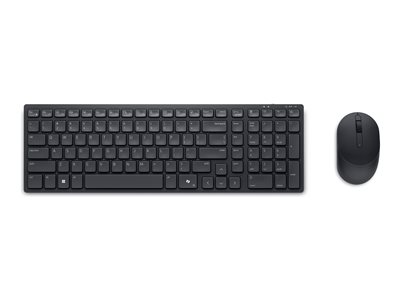 Dell Silent Keyboard and Mouse KM555 - keyboard and mouse set - QWERTY ...