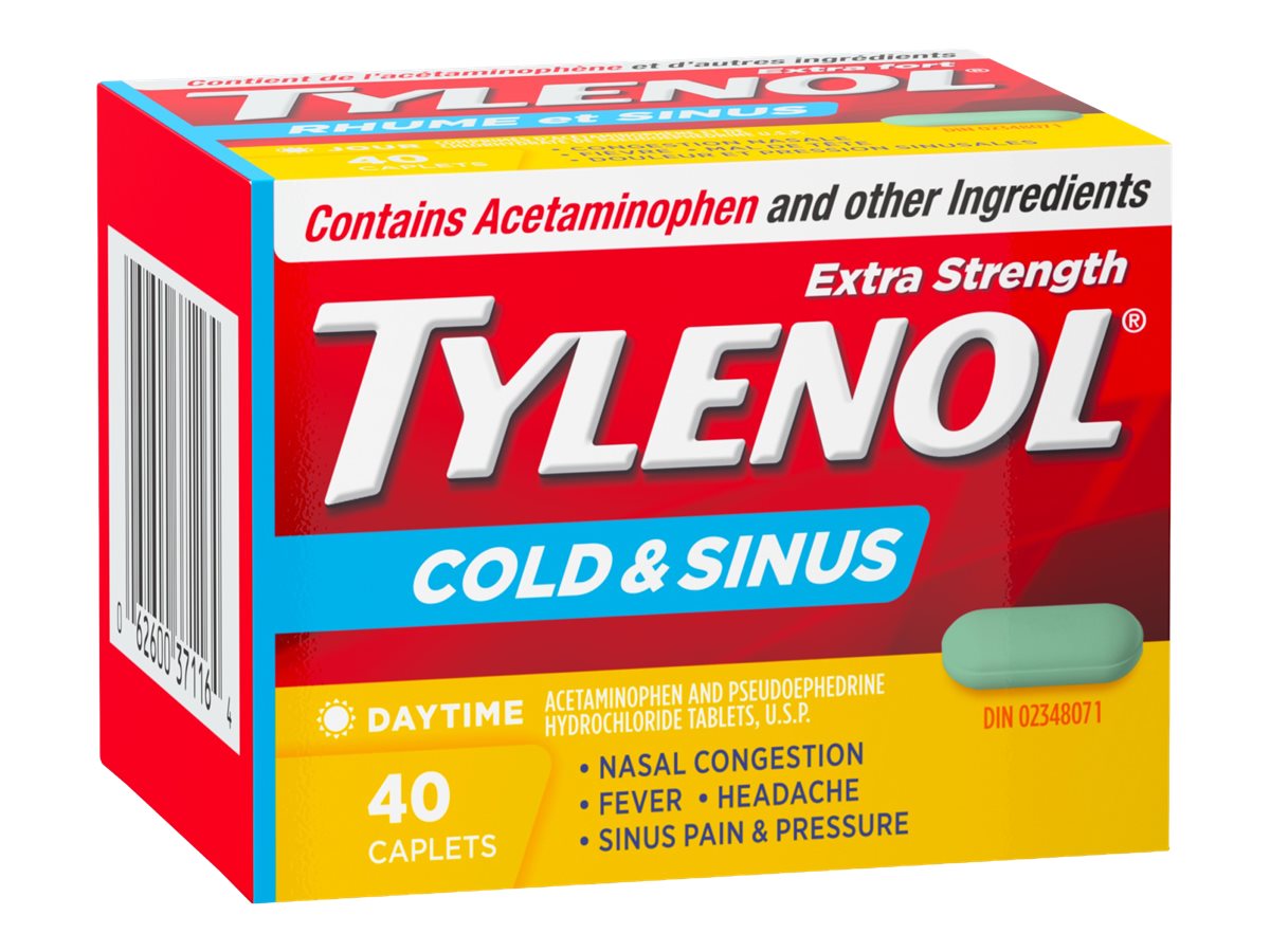 Tylenol* Cold and Sinus ExtraStrength Pain Reliever 40s