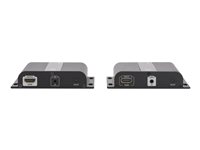 DIGITUS Professional DS-55122 4K HDMI Extender via CAT / IP (Set) Video/audio/infrarød forlænger