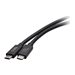 C2G 3.3ft (1m) USB 4.0 USB-C to C (48V 5A) 240W Charging Cable-Black