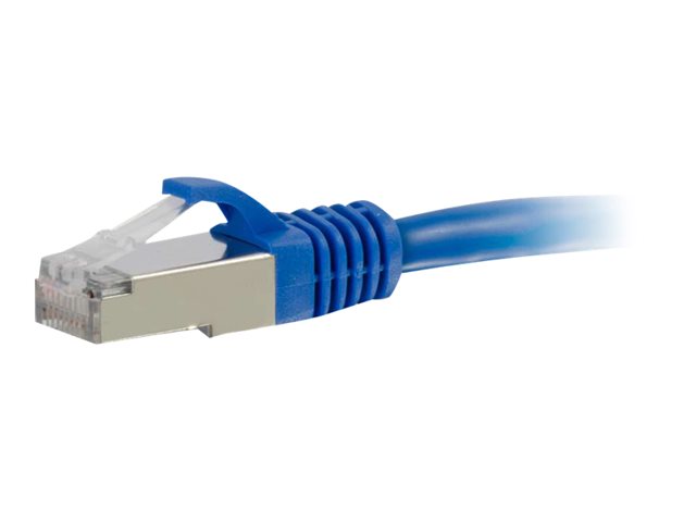 C2G Cat6a Booted Shielded (STP) Network Patch Cable - patch kabel - 15 m - modrá – foto 2