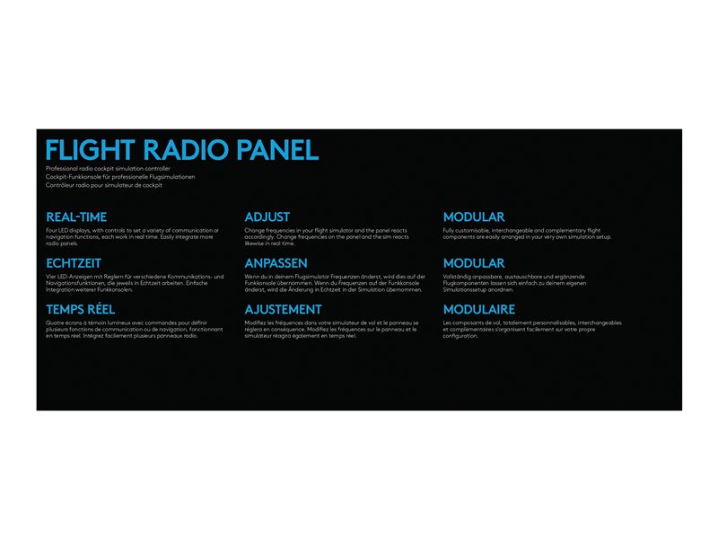 Logitech Flight Switch Panel - Panneau D'instruments De Simulateur De Vol Filaire