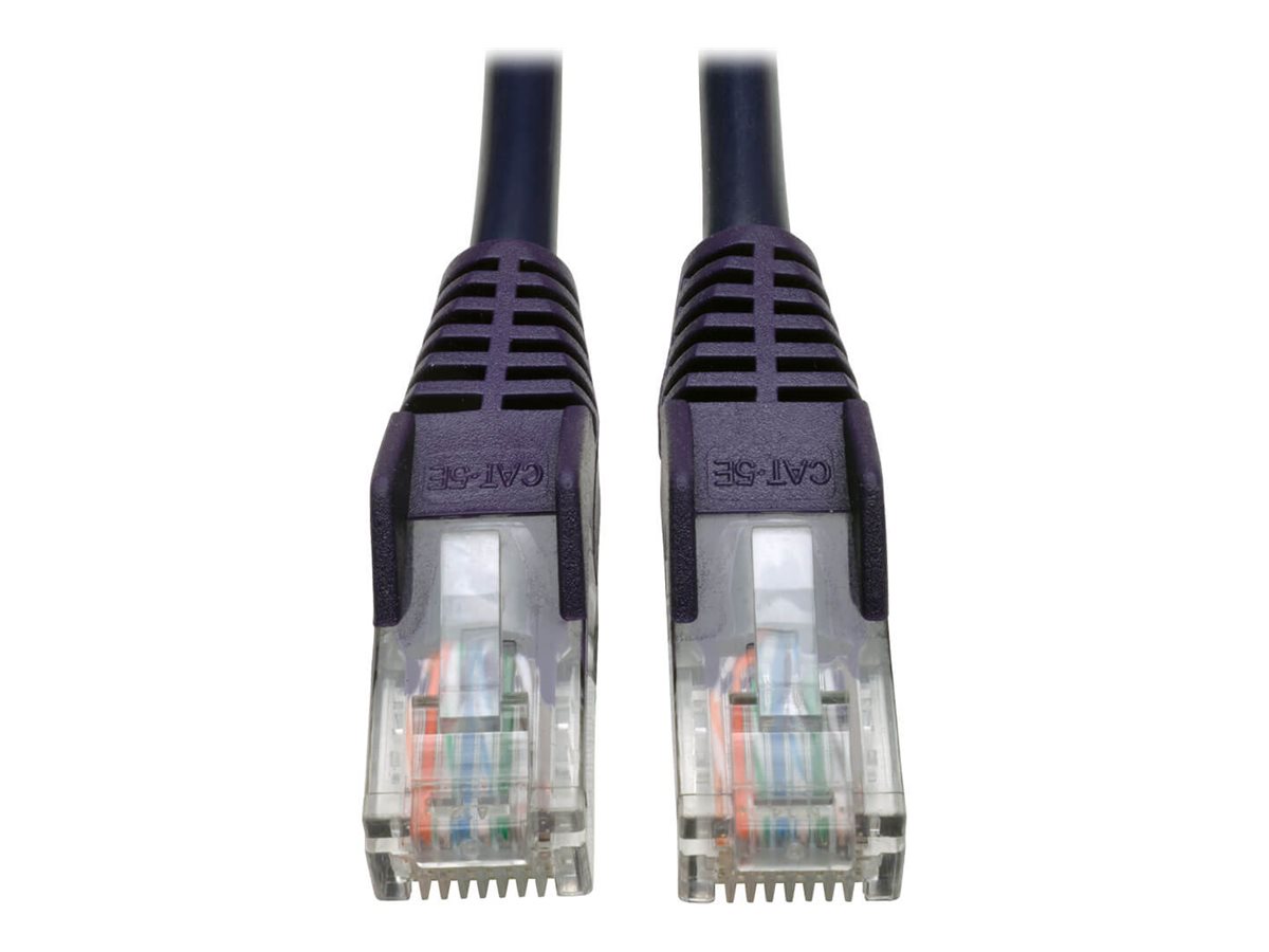 Tripp Lite 3ft Cat5e 350 MHz Snagless Molded UTP Patch Cable (RJ45 M/M) Purple 3'