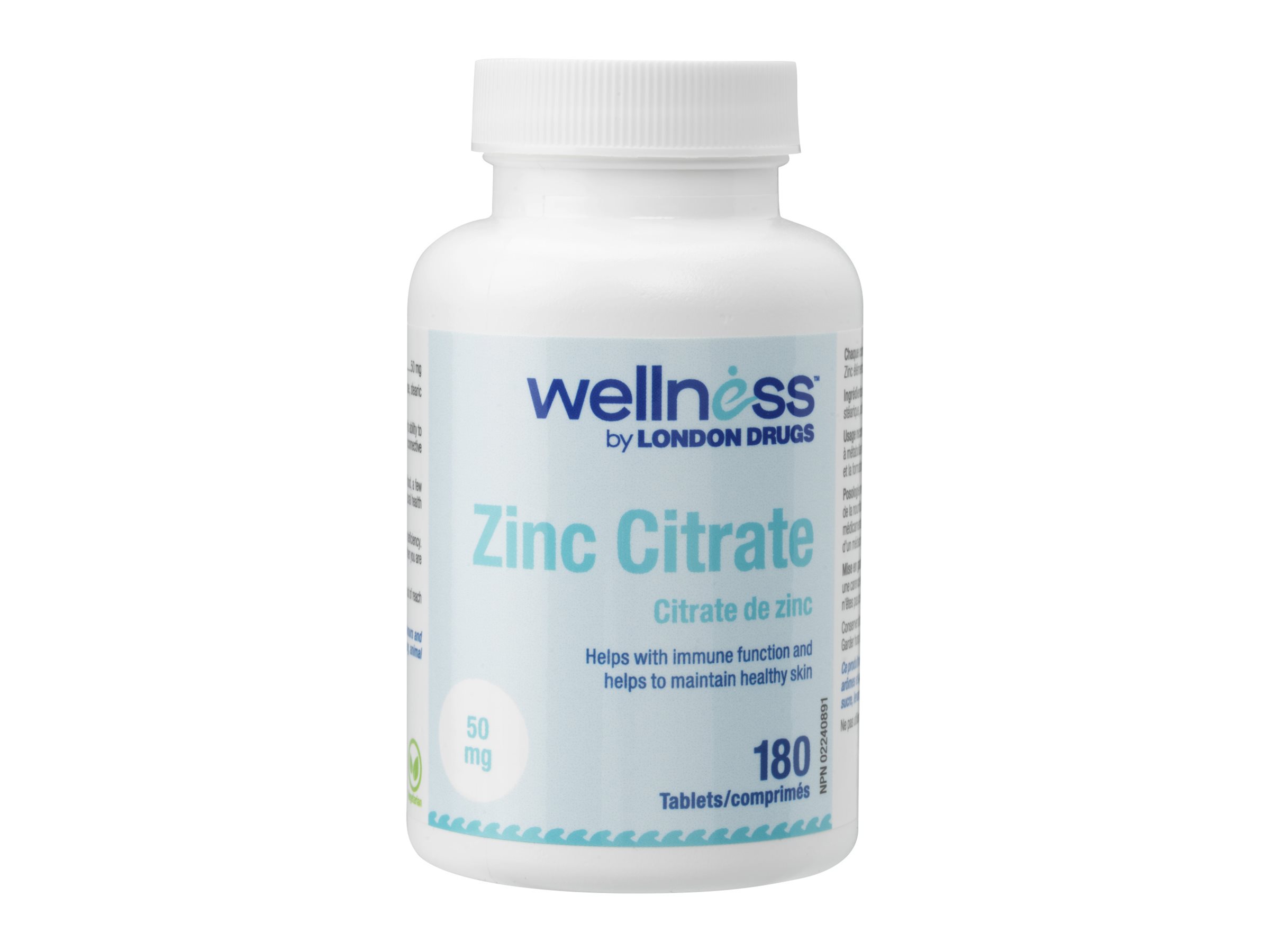 Wellness Zinc Citrate - 50 mg - 180's