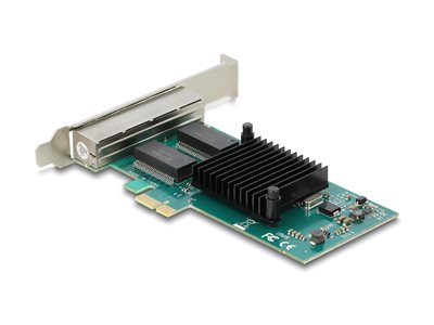 DELOCK PCI Express x1 Karte 4x RJ45 i350