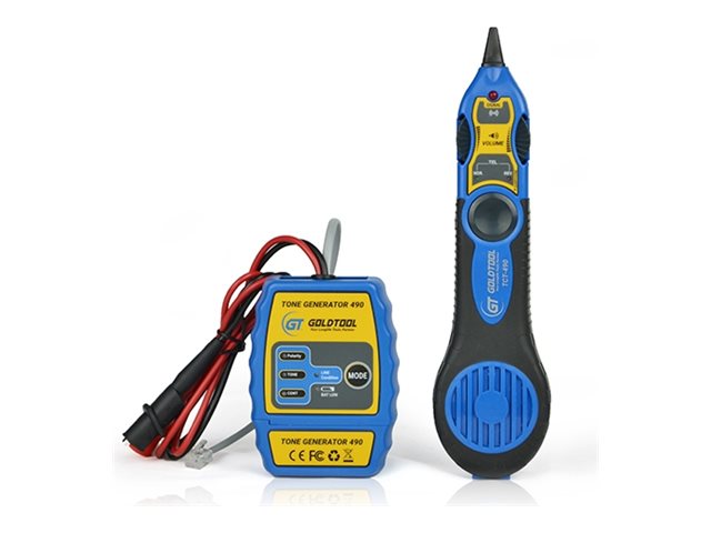GoldTool TCT-490 PRO LAN Tracer/Toner tone generator and Product shot Front 79350