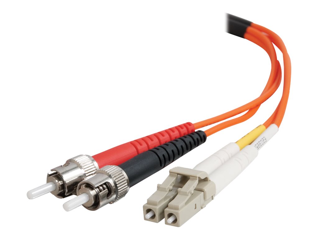 C2G LC-ST 62.5/125 OM1 Duplex Multimode Fiber Optic Cable (TAA Compliant)