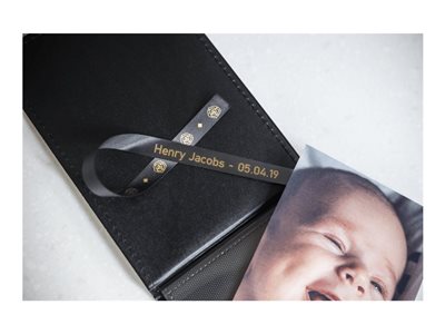BROTHER P-Touch 12mm black/gold ribbon