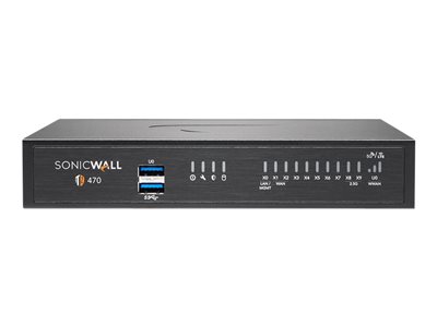 SonicWall TZ470 Essential Edition security appliance GigE, 2.5 GigE 