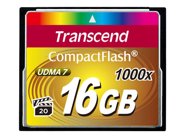 Image of Transcend Ultimate - flash memory card - 16 GB - CompactFlash