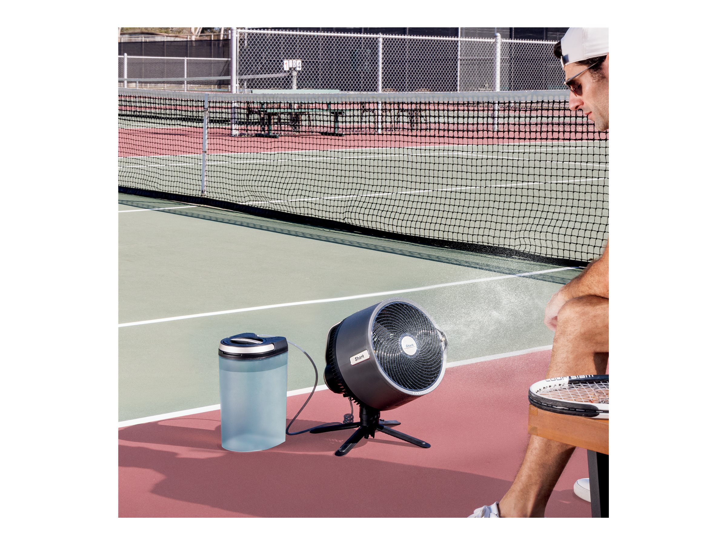 Shark FlexBreeze Pro Mist Cooling Fan - Charcoal Grey - FA302C