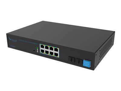 Hanwha Vision SW10G Switch 8 x 10/100/1000 (PoE+) + 2 x Gigabit SFP (uplink) PoE