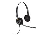 Poly EncorePro HW520D - EncorePro 500 series - headset - on-ear - wired - Quick Disconnect - black - Certified for Skype for Business