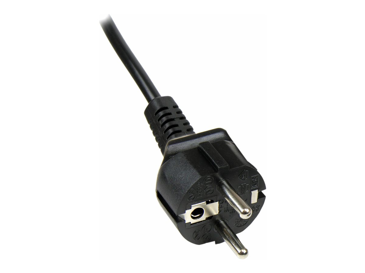 StarTech.com 3m (10ft) Laptop Power Cord, EU Schuko to C5, 2.5A 250V, 18AWG, Notebook / Laptop Replacement AC Cord, Printer/Power Brick Cord, Schuko CEE 7/7 to Clover Leaf IEC 60320 C5 - Laptop Charger Cable (753E-3M-POWER-LEAD) - elektrický kabel - power CEE 7/7 do IEC 60320 C5 - 3 m – foto 4