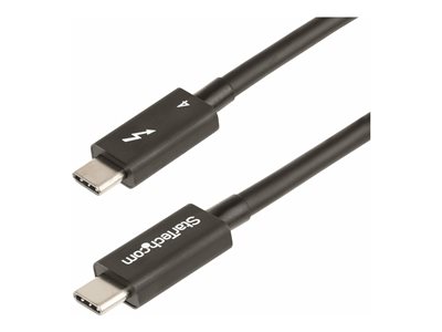 StarTech.com 1.6ft (50cm) Thunderbolt 4 Cable, 40Gbps, 100W Power Delivery, 4K/8K Video Support, Intel-Certified Thunderbolt Cable