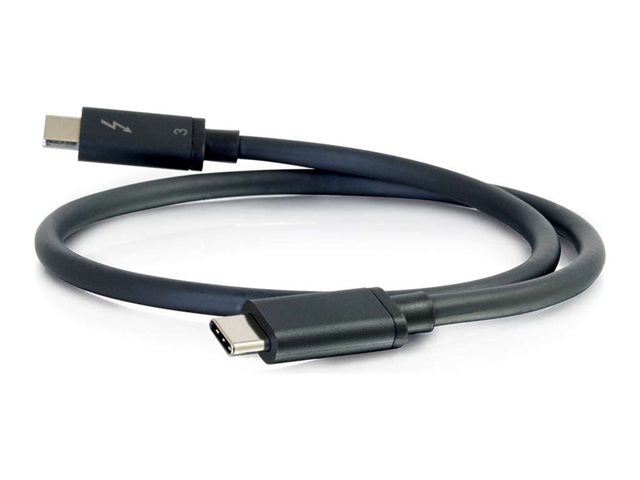 C2G 3ft Thunderbolt 3 Cable - USB C Thunderbolt 3 Cable - 100W Power Delivery - 20Gbps - Black - M/M - kabel Thunderbolt - USB-C do USB-C - 91.4 cm – foto 4