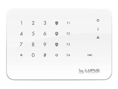 LUPUSEC V2 Tastatur Vægmonterbar Hvid