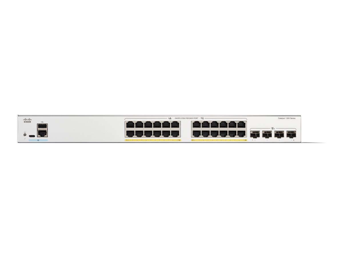 Cisco Catalyst 1300-24P-4X - přepínač - 24 porty - řízený - Lze montovat do rozvaděče – foto 2