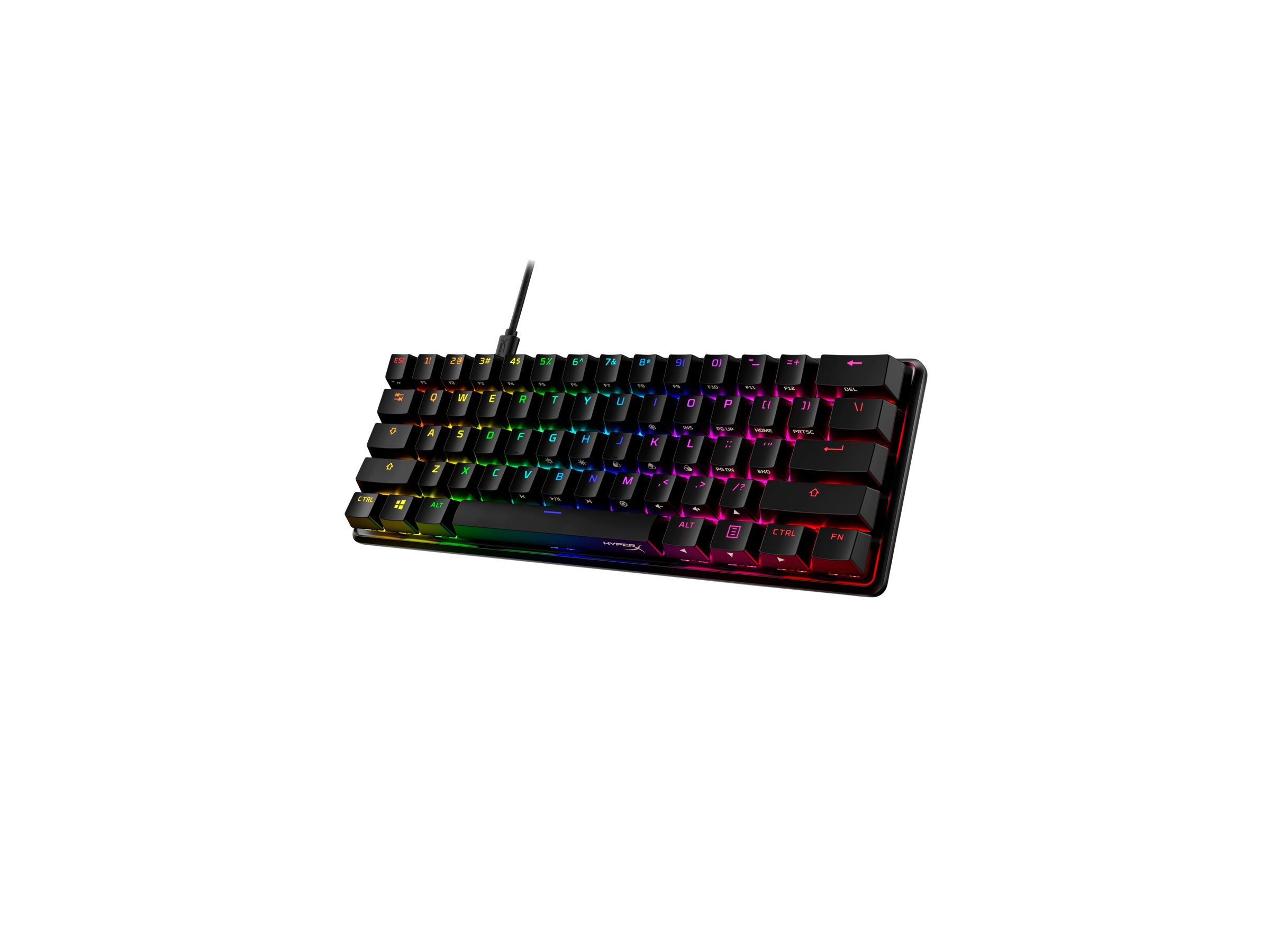 HyperX Alloy Origins 60 keyboard QWERTY US black Input Product shot Close-up 75800