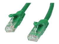StarTech.com 3m CAT6 Cable - Green Snagless CAT 6 Wire - 100W RJ45 UTP 650MHz Category 6 Network Patch Cord UL/TIA (N6PATC3MGN) CAT 6 Ikke afskærmet parsnoet (UTP) 3m Patchkabel Grøn