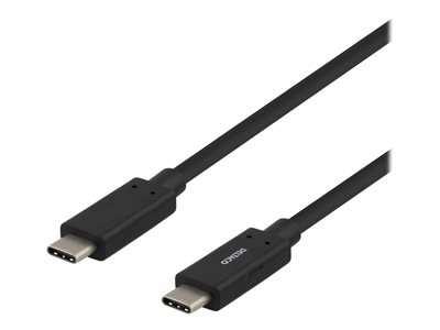 DELTACO USBC-1122M - USB typ C-kabel - USB-C till USB-C - 1 m