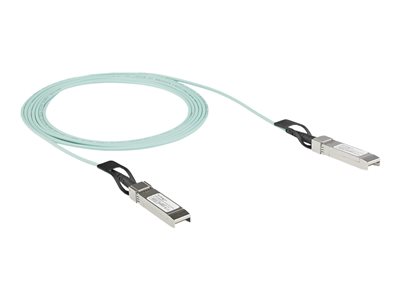 Startech Dell EMC AOC-SFP-10G-5M Compatible 5m/16.4ft 10G SFP+ to SFP+ AOC Cable, 10GbE SFP+ Active Optical Fiber, 10Gbps SFP Plus/Mini GBIC/Transceiver Module Cable, Min GBIC Cable