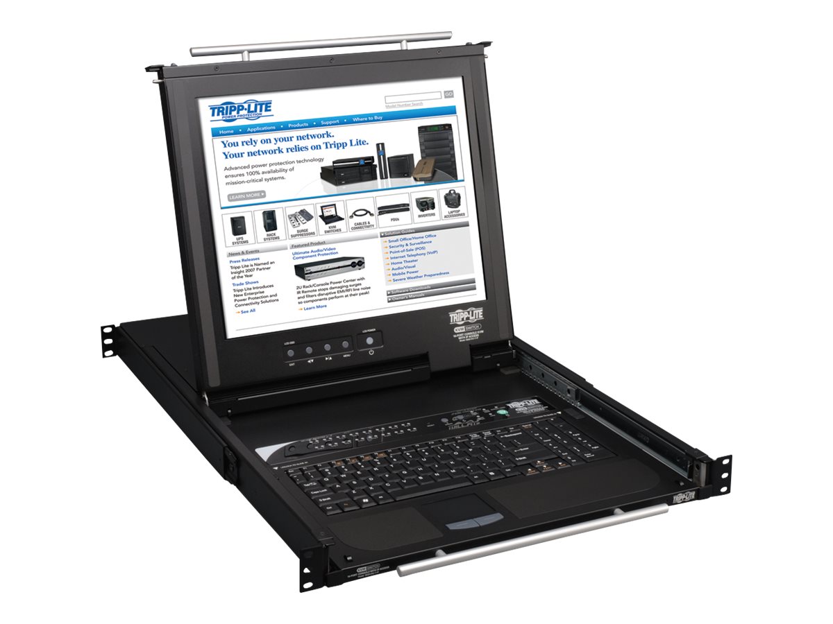 Tripp Lite 16-Port Rack Console KVM Switch built in IP w/ 17" LCD 1U TAA GSA