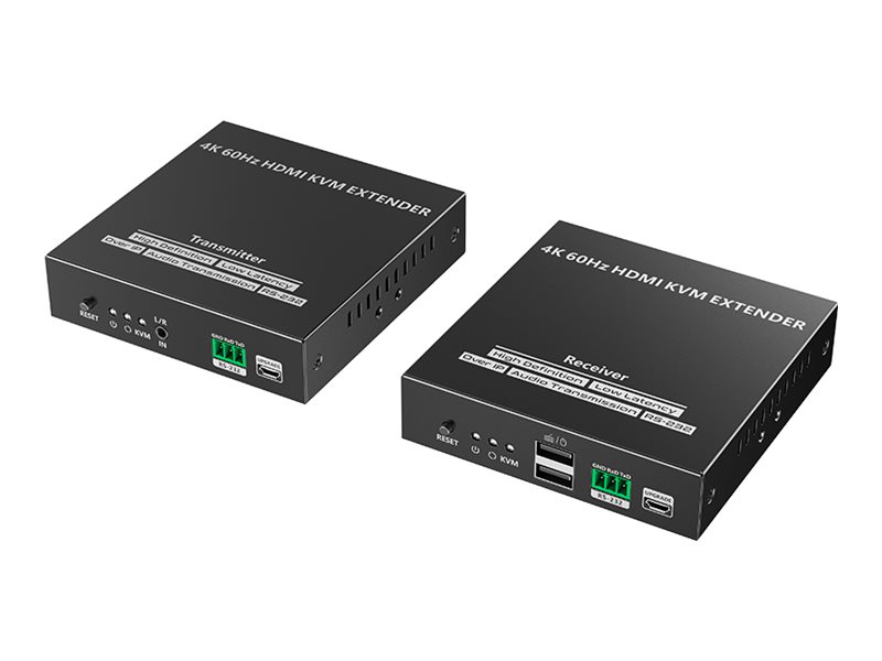 Lenkeng LKV582KVM KVM / audio extender Product shot Right-angle 79550