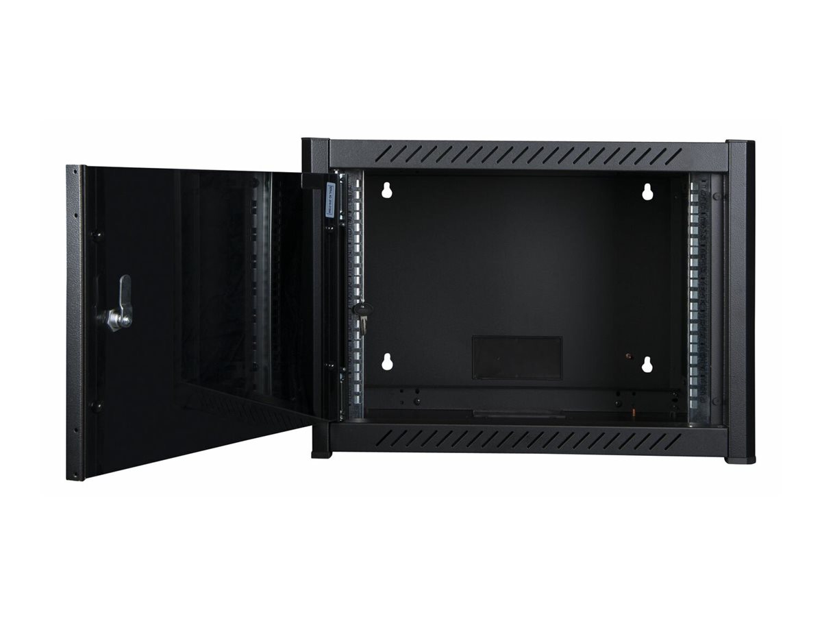 Lanview by Logon Netzwerkschrank 19" 6U 600x560mm Wandmontage Schwarz
