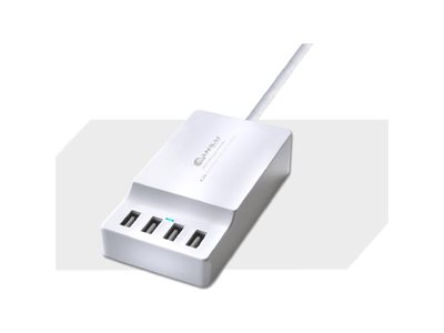 Sansai power adapter USB 21 Product shot Right-angle 79250