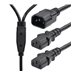 StarTech.com 6ft (1.8m) Power Cord Splitter, IEC 60320 C14 to 2x IEC 60320 C13 AC Power Cable Splitter, 10A 250V, 18AWG, Computer Power Cord Splitter, PC Power Supply Cable