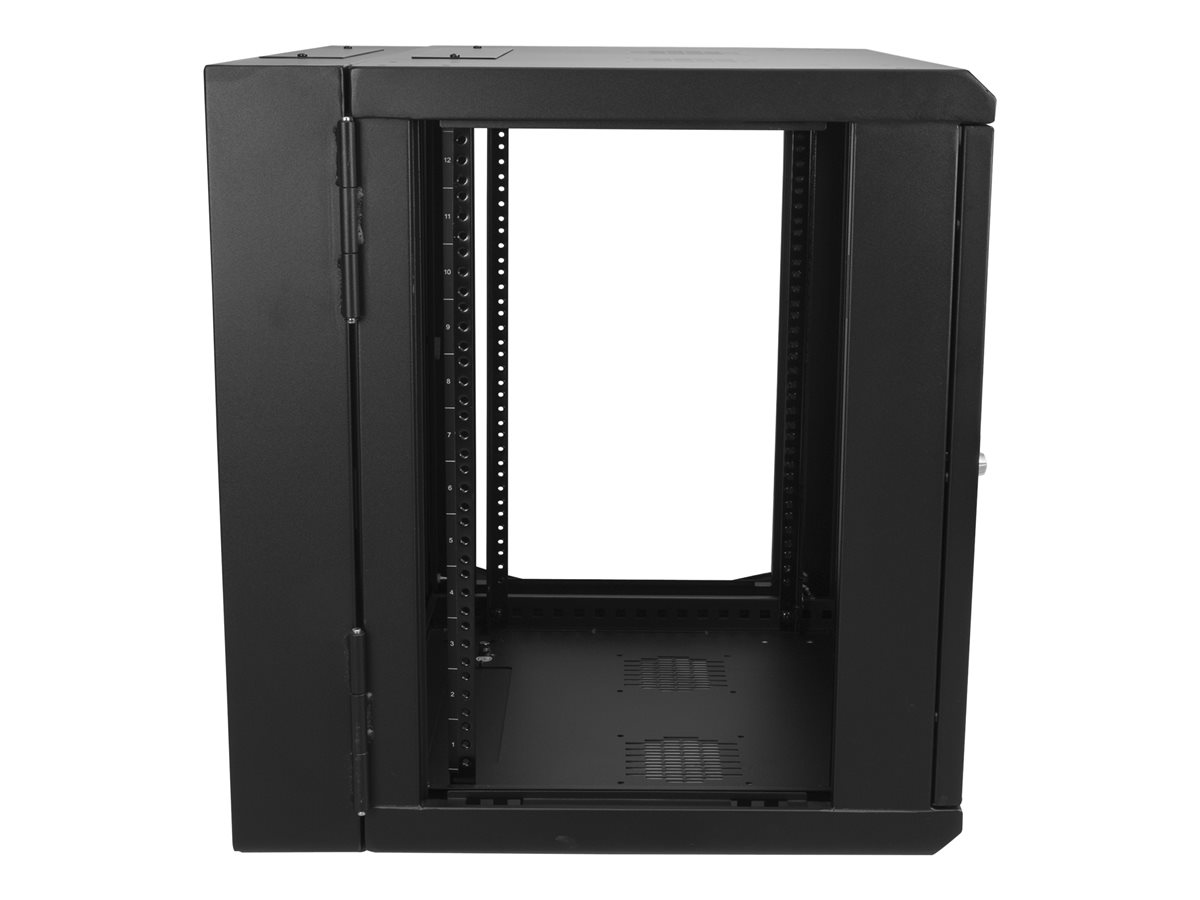 StarTech.com 12U 19" Wall Mount Network Cabinet, 20" Deep 4 Post Hinged Locking IT Computer Equipment Enclosure with Shelf, Flexible Vented Switch Depth Data Rack Cisco 3850, 2960 Series - 12U Vented Cabinet (RK1224WALHM) - rozvaděčová skříň - 12U – foto 5