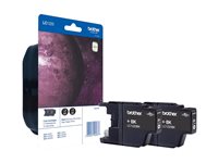 Brother LC1220BKBP2 - 2-pack - black - original - ink cartridge