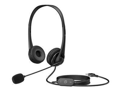 HP Wired USB-A Stereo Headset EURO (P) - 428H5AA#ABB