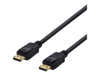 DELTACO DP-1005D - DisplayPort-kabel - DisplayPort till DisplayPort - 50 cm