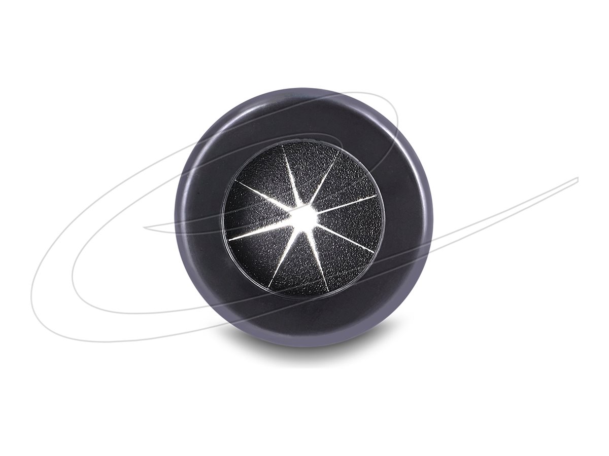 Rubber Cable Bushing round ? 38 mm black