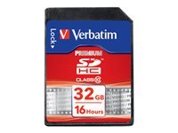 Verbatim - Flash memory card - 32 GB - Class 10 - SDHC
