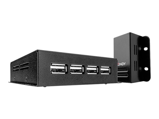 Image of LINDY USB 2.0 4 Port CAT.5/6 Extender With Power Over CAT.5/6 - USB extender - USB 2.0