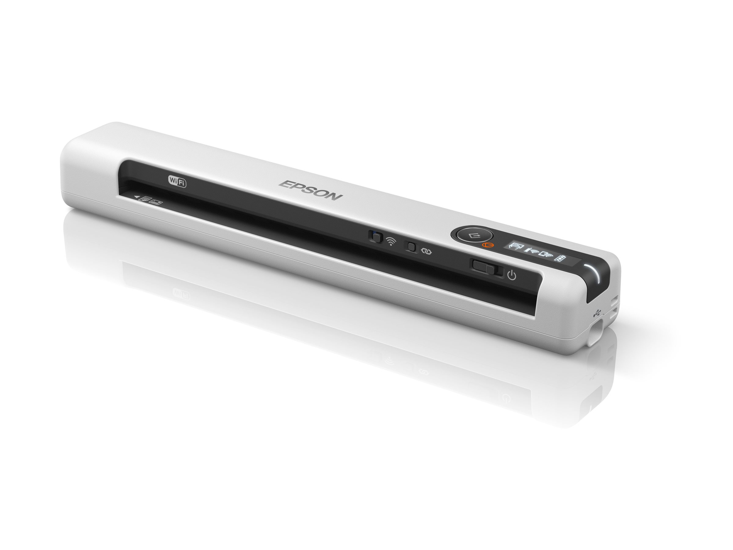 An image of Epson WorkForce DS-80W - document scanner - portable - USB 2.0, Wi-Fi