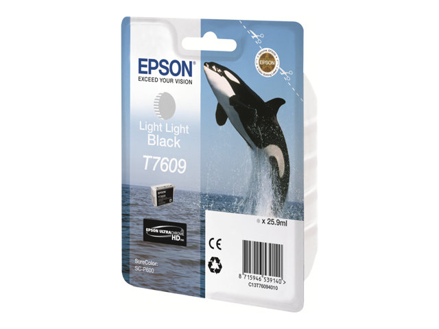 Image of Epson T7609 - light light black - original - ink cartridge