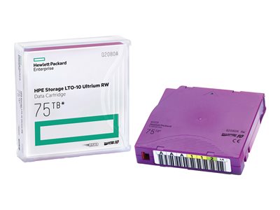 HPE Storage LTO-10 Ultrium RW Non Custom Labeled Data Cartridge with Case
