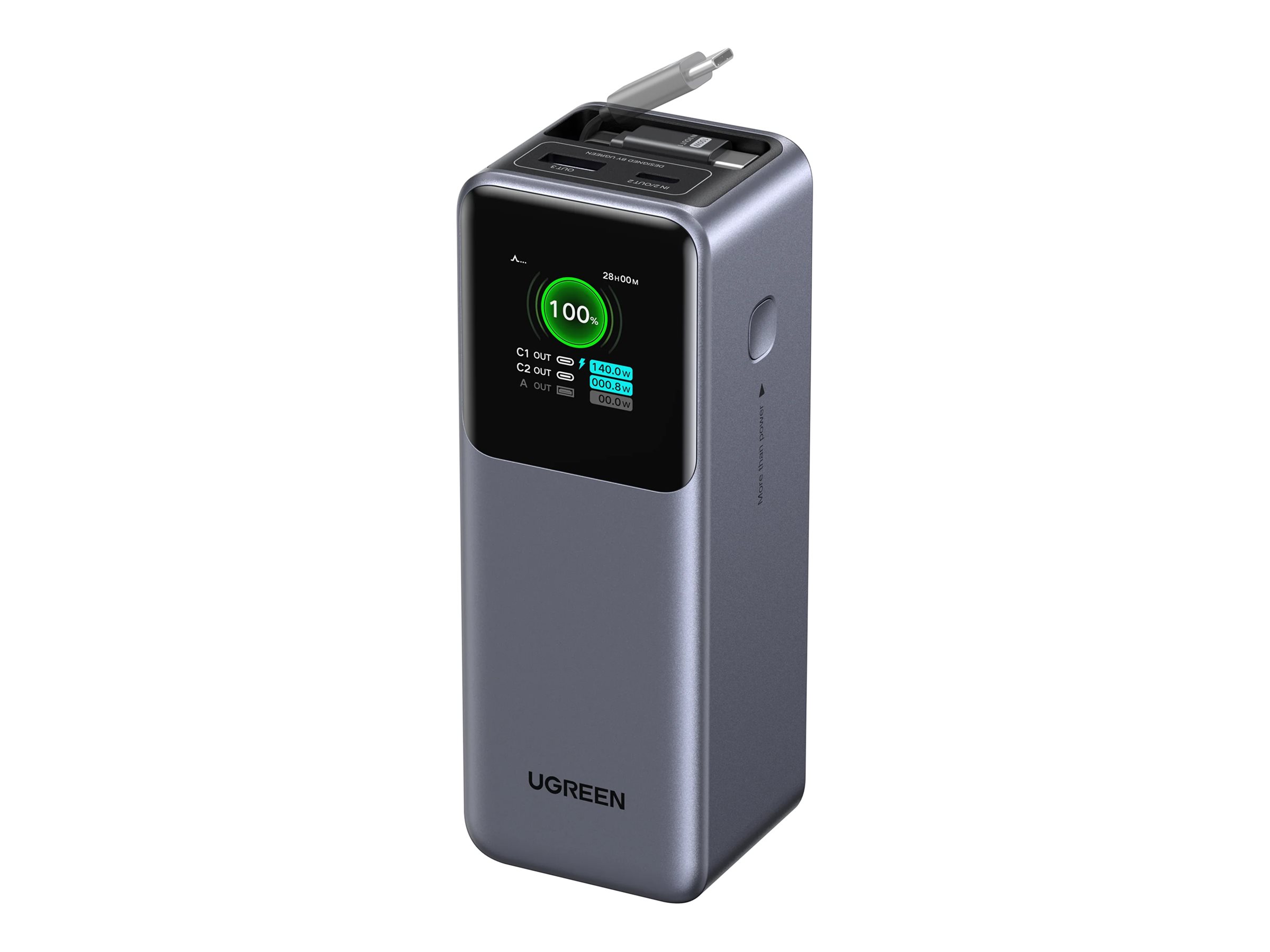Ugreen Nexode power bank, USB, 2 x USB-C, 165 Watt