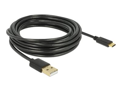 DELOCK Kabel USB 2.0 A > C 4.0m schwarz - 83669