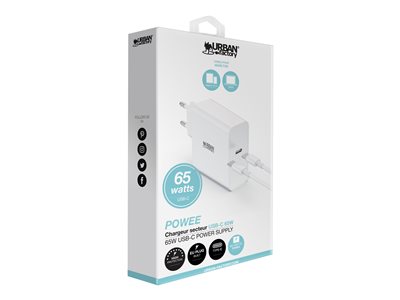 URBAN FACTORY Powee Chargeur USB-C 65W