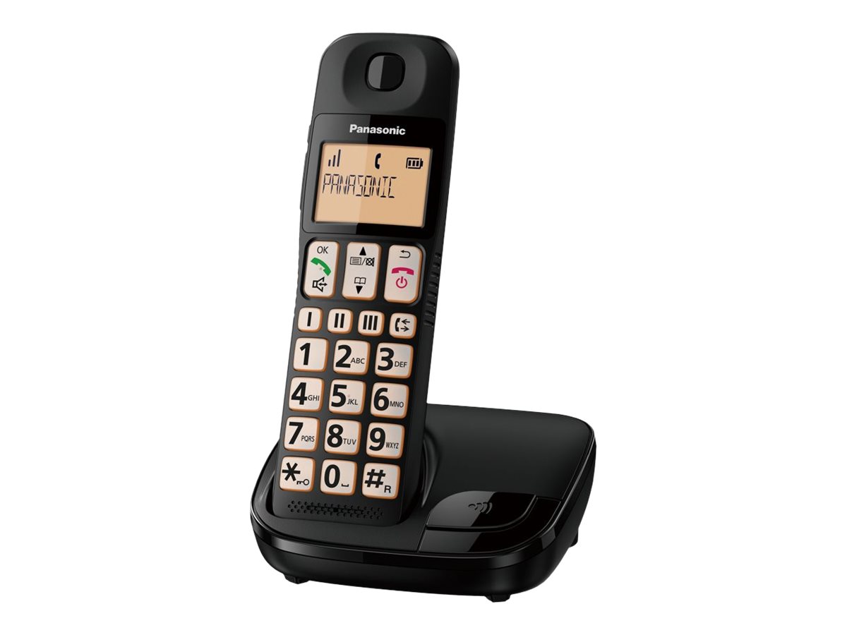 An image of Panasonic KX-TGE110E - cordless phone with caller ID/call waiting
