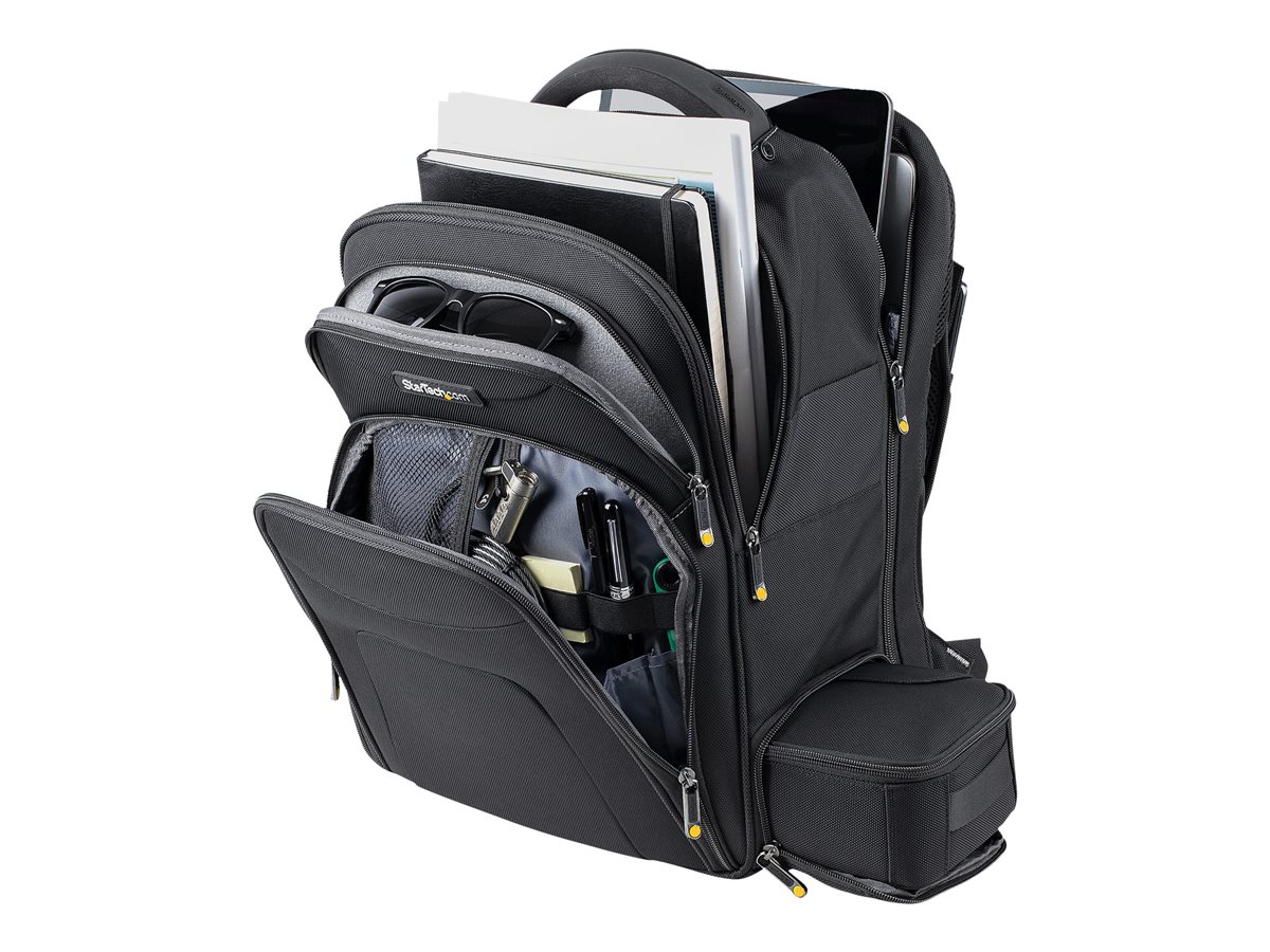 StarTech.com 17.3" Laptop Backpack with Removable Accessory Organizer Case - Professional IT Tech Backpack for Work/Travel/Commute - Ergonomic Computer Bag - Durable Ballistic Nylon - Notebook/Tablet Pockets - batoh na notebook – foto 3