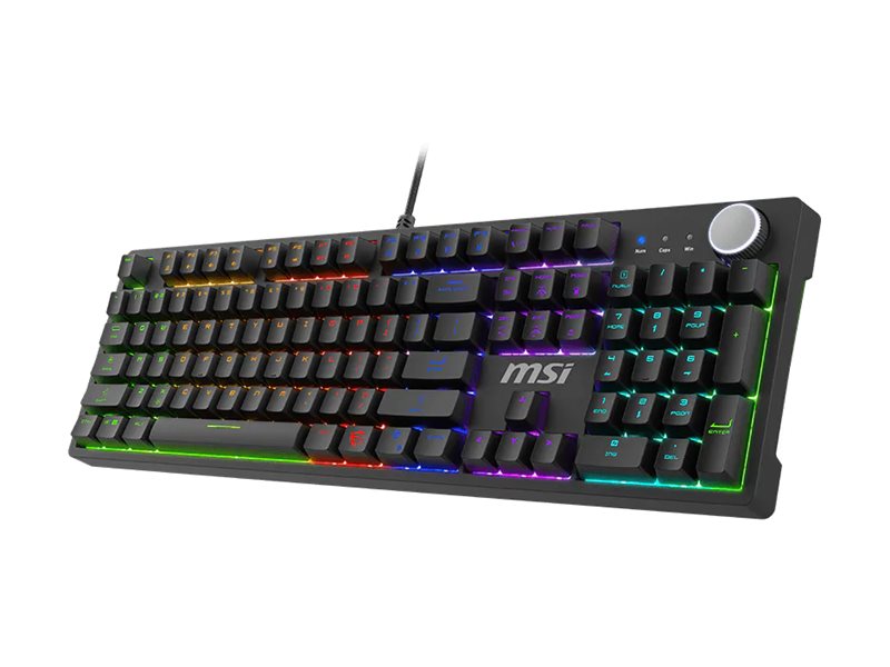 MSI FORGE GK320 keyboard QWERTY US Input Product shot Right-angle 79550